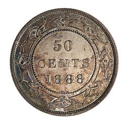 Proof Coin - 50 Cents, Newfoundland, 1888
