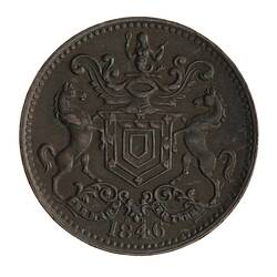 Token - 1/2 Penny, Rutherford Brothers, Harbour Grace, Newfoundland, 1846