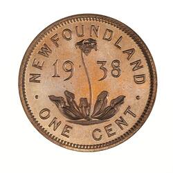 Proof Coin - 1 Cent, Newfoundland, 1938