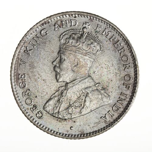 Coin - 10 Cents, Straits Settlements, 1916