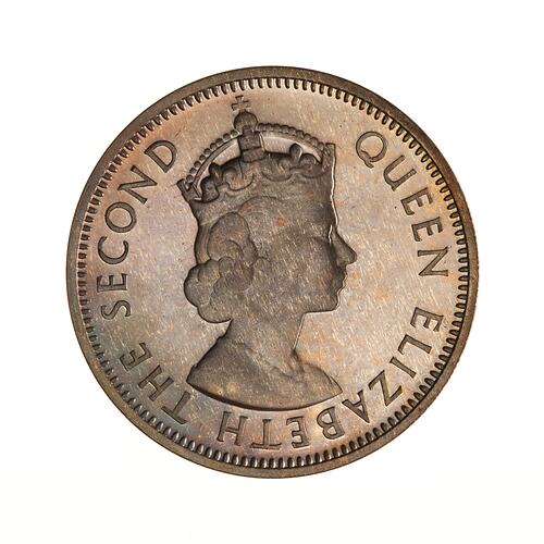 Proof Coin - 2 Cents, Mauritius, 1953