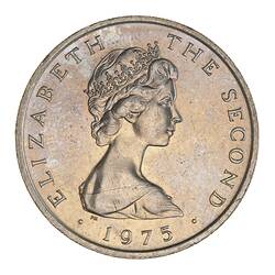 Coin - 10 Pence, Isle of Man, 1975