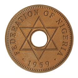 Proof Coin - 1/2 Penny, Nigeria, 1959