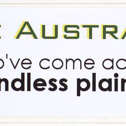 Sticker - 'Advance Australia Fair', Australians Against Racism & Discrimination
