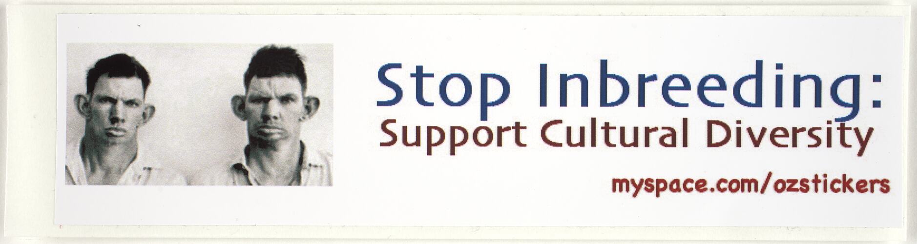 Sticker - 'Stop Inbreeding