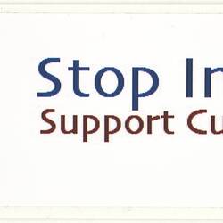 Sticker - 'Stop Inbreeding