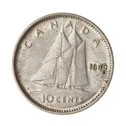 Coin - 10 Cents, Canada, 1940