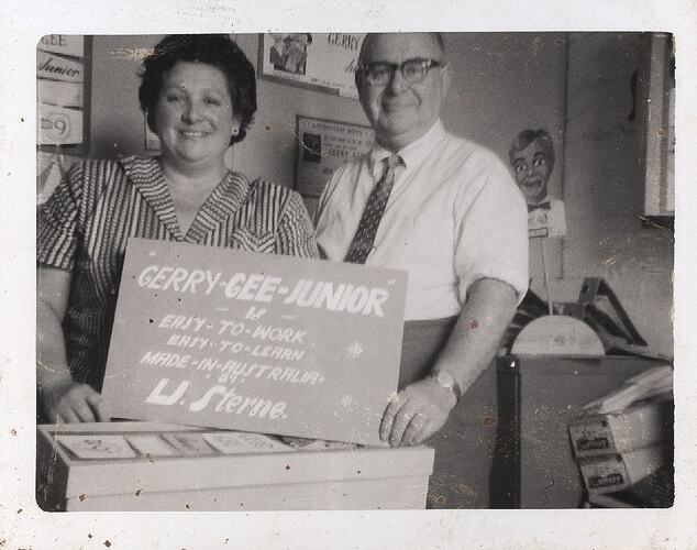 Photograph - Leo & Hilda Sterne in an Office, circa 1963