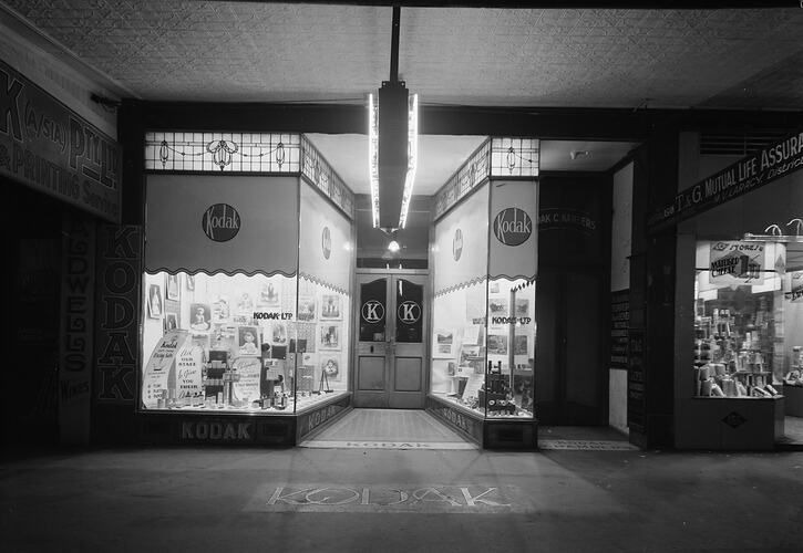 Kodak Australasia Pty Ltd, Shop Front Display, Toowoomba, Queensland, circa 1950s.