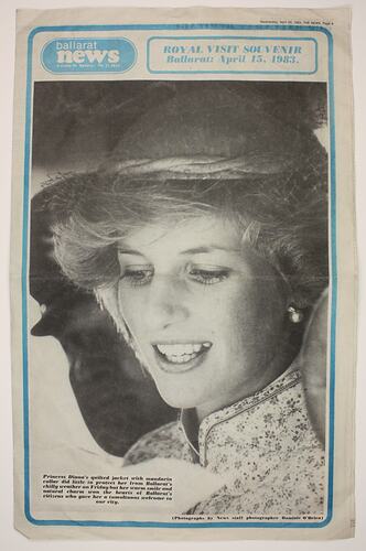 Newspaper - 'The Ballarat News', Lucy Hathaway, Ballarat, 15 April 1983