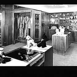 Photograph - Orient Line, RMS Orcades, First-Class Shop Interior with Souvenirs on Counter, C Deck Forward, 1948