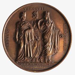 Medal - Occupation of the Three Capitals, Napoleon Bonaparte (Emperor Napoleon I), France, 1807