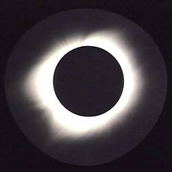 Photograph - Solar Eclipse, taken by Lick Observatory Staff at Flint Island, Micronesia, 3 Jan 1908
