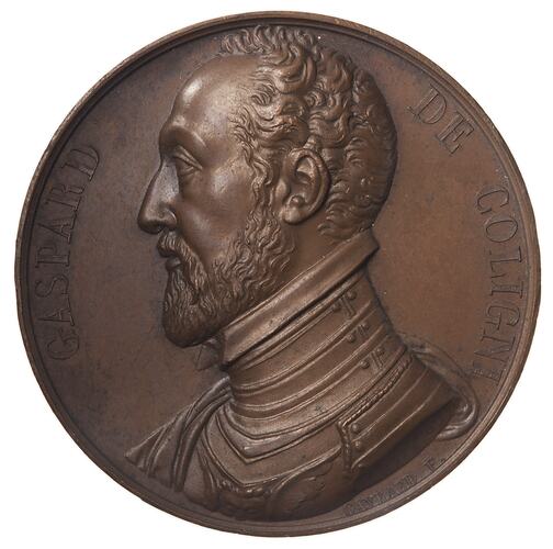 Medal - Gaspard de Coligny, France, 1821