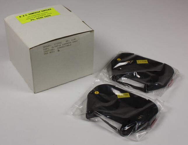 Box of Ribbon Cassettes - Olympia AG, Carrera, Typewriter, Daisy Wheel, Portable Computer System, circa 1989