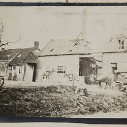 Photograph - Building Damage, Albert, France, Private John Lord, World War I, 1916