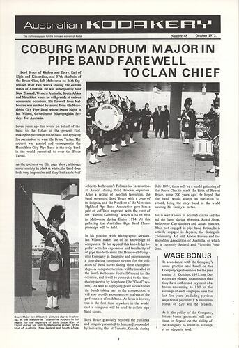 Newsletter - 'Australian Kodakery', No 48, Oct1973