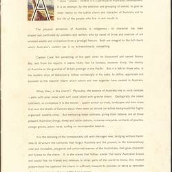 Book - 'Australia', New York World's Fair, Australian National Travel Association, 1938