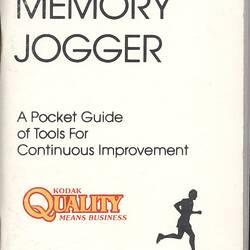 Booklet - 'The Memory Jogger', Quality Program, Eastman Kodak Company, 1985