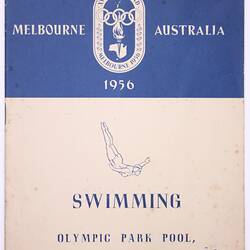 Programme - Swimming, Olympic Park Pool, Melbourne, 3 Dec 1956