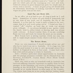 Pamphlet -  Marjorie Mitchell,  'Australia As I Found It', Society for the Overseas Settlement of British Women, London, 1930