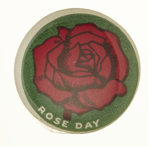 Badge - Rose Day, Australia, circa 1917