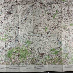 Close-up of map.
