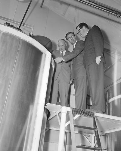Coca-Cola Company, Group Viewing the Production Line, Victoria, 03 Aug 1959