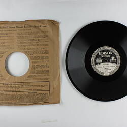Disc Recording - Edison, Double-Sided, 'Oberon Overture - Part 1' & 'Oberon Overture - Part 2', circa 1918