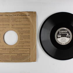 Disc Recording - Edison, Double-Sided, 'La Capinera' & 'Dormi Pure',1919-1929