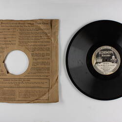 Disc Recording - Edison, Double-Sided, 'Danny Deever' & 'Carry Me Back to Old Virginny', 1919-1929