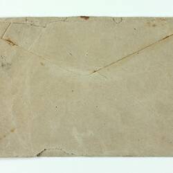 Back of envelope with no markings.