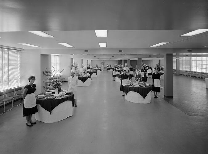 Catering Staff at Prudential Building Opening, Melbourne, 09 Feb 1960