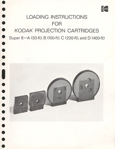 Cover with text and photograph of film cartridges.