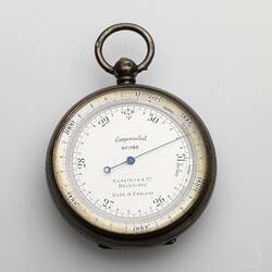 Pocket Altimeter - Aneroid Barometer Type, Fitzpatrick & Co, Melbourne, circa 1900