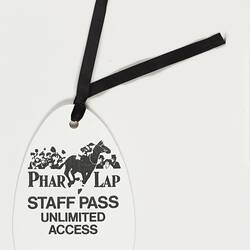 Staff Pass - Unlimited Access, Phar Lap Motion Picture Premiere, 1983