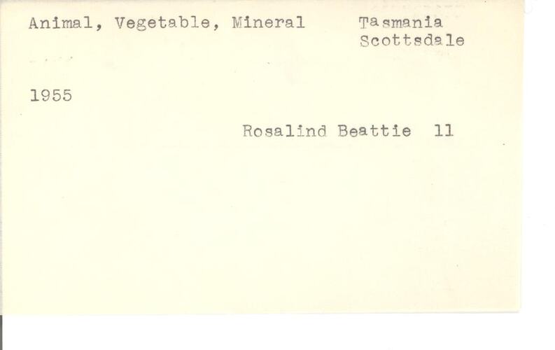 White card with black typewritten text.