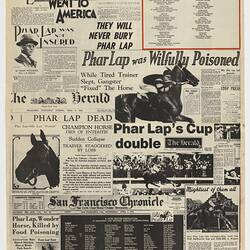 Souvenir Newspaper - Edley Ventures, Special Phar Lap Edition, 1983