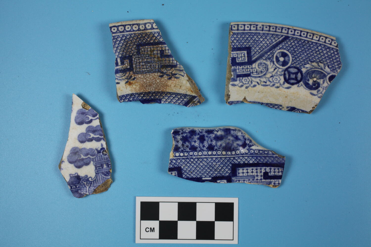 Plate - Ceramic, Whiteware, Transfer Print, Willow Pattern, post circa 1805