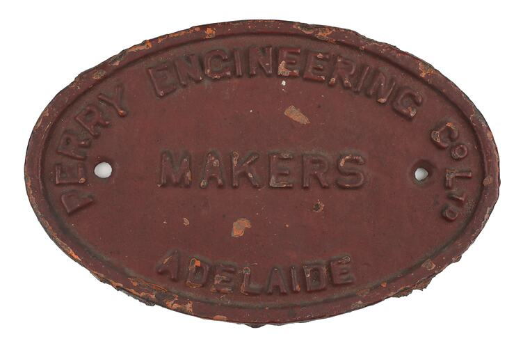 Builders Plate - Perry Engineering Co.