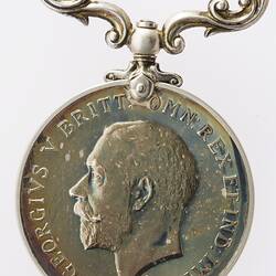 Medal - Royal Air Force Long Service & Good Conduct Medal, Specimen, King George V, Great Britain, 1919 - Obverse