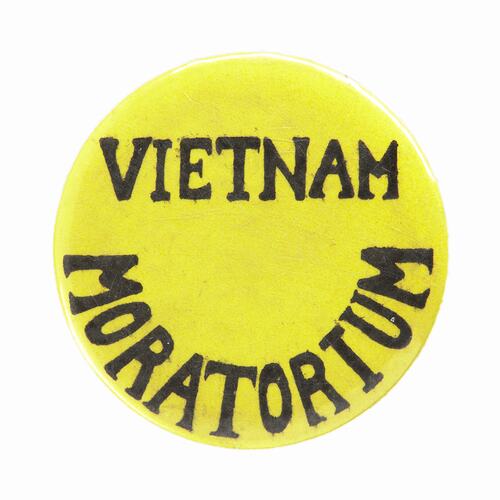 Badge - 'Vietnam Moratorium', 1970s