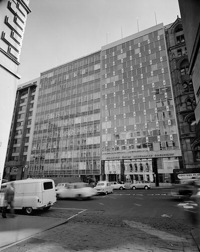 Norwich Union Insurance Societies, Building Exterior, Queen Street, Melbourne, Victoria, Oct 1958