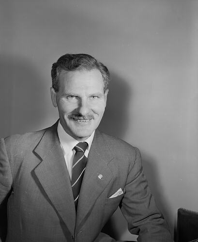 Shell Co, Portrait of an Unknown Man, Melbourne, Victoria, Jan 1959