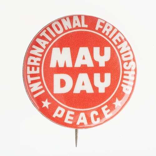 Badge - May Day International Friendship Peace