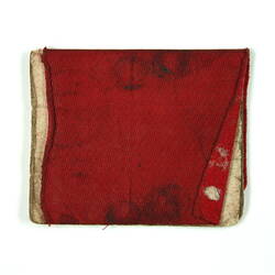 Red back cover of membership card.