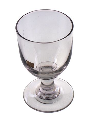 Finished goblet, with the stem and base attached, the bowl opened out and the rim finished.