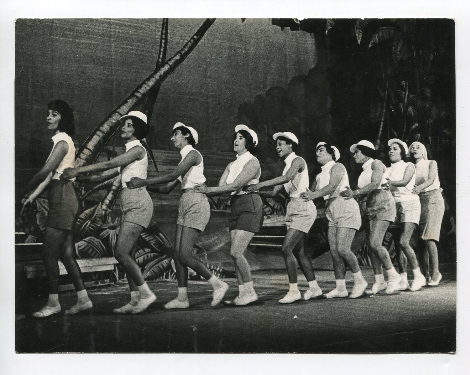 Photograph Sylvia Boyes In 'Conga Line' Chorus, 'South Pacific', Eoan