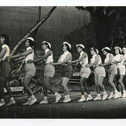 Photograph - Sylvia Boyes In 'Conga Line' Chorus, 'South Pacific', Eoan Group, South Africa, 1968