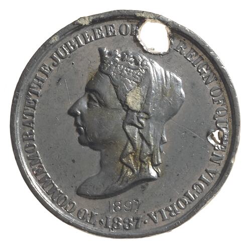 Medal - Jubilee of Queen Victoria, Australia, 1887